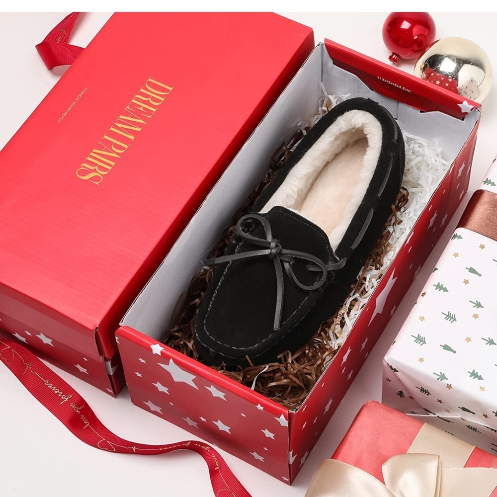 Women's Indoor Outdoor Moccasin Fuzzy Fluffy Furry Loafers